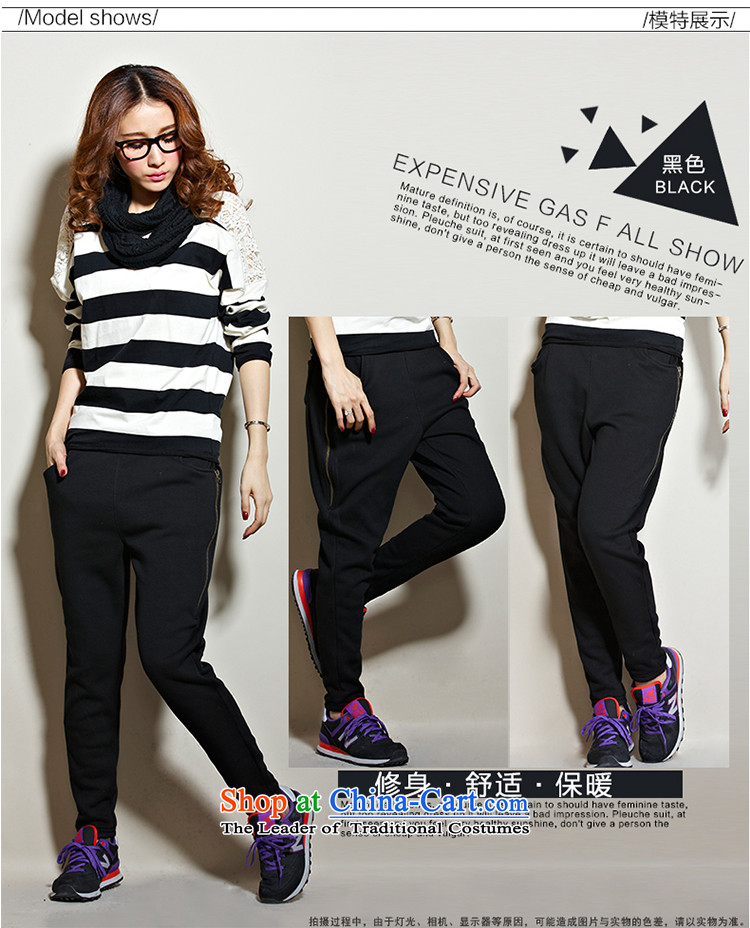 In short light autumn 2015 new women's larger female Harlan trousers female sports pants female thick girls' Graphics thin, Bonfrere looked as casual wear out of 1,053 castor plus black velvet XXL picture, prices, brand platters! The elections are supplied in the national character of distribution, so action, buy now enjoy more preferential! As soon as possible.