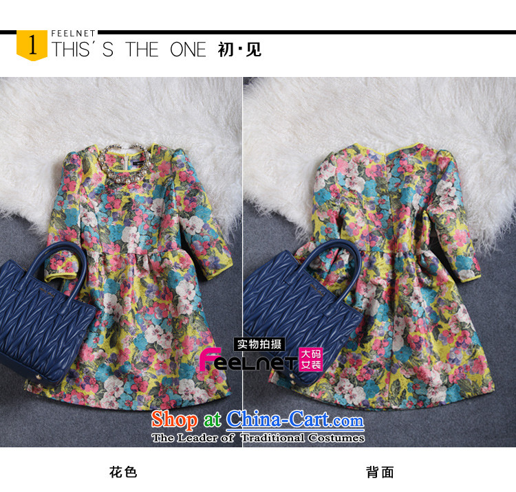 Europe and the 2015 autumn load feelnet new larger female thick sister retro gold stamp extra dresses 115 large floral 5XL picture, prices, brand platters! The elections are supplied in the national character of distribution, so action, buy now enjoy more preferential! As soon as possible.