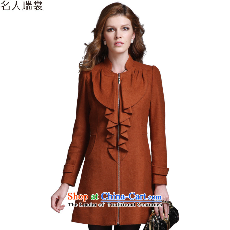 The Advisory Committee, 2015 new celebrity_? coats female hair? female red and brown overcoat XL