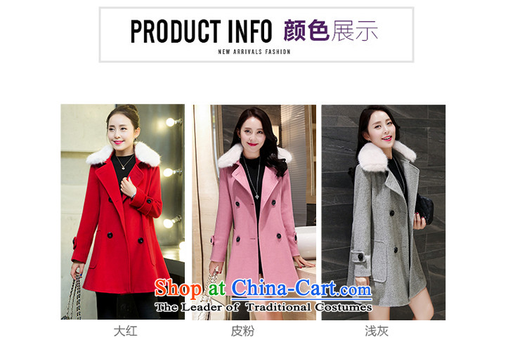  2015 WINTER again swordmakers gross female Korean jacket?? coats female breast gross video thin temperament in reverse collar long red XL Photo, prices, brand platters! The elections are supplied in the national character of distribution, so action, buy now enjoy more preferential! As soon as possible.