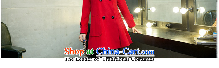  2015 WINTER again swordmakers gross female Korean jacket?? coats female breast gross video thin temperament in reverse collar long red XL Photo, prices, brand platters! The elections are supplied in the national character of distribution, so action, buy now enjoy more preferential! As soon as possible.