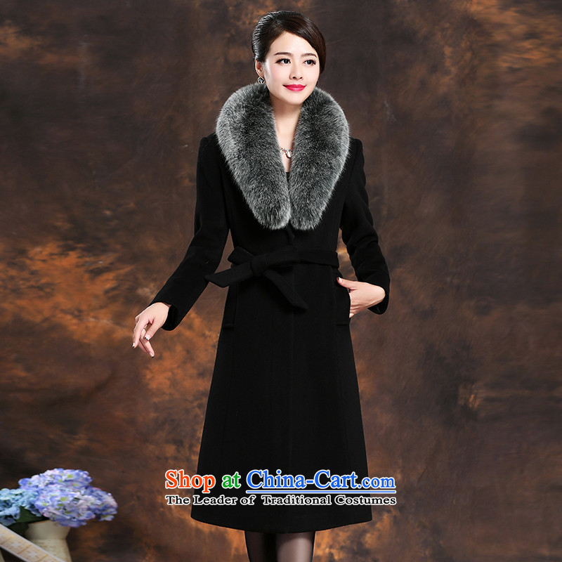Cashmere overcoat female 2015 woolen coat loose really fox gross for long hair that Ms. jacket gray XL, years non-marking (SUIYUEWUHEN) , , , shopping on the Internet