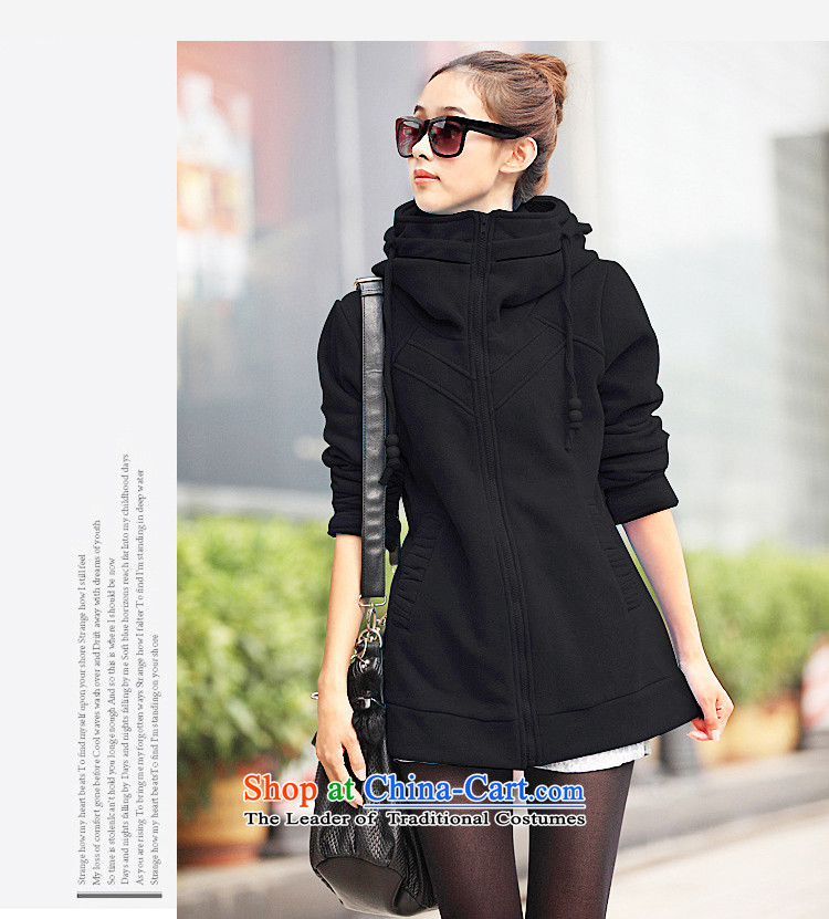 The interpolator auspicious xl women 2015 Fall/Winter Collections new Korean thick mm video plus lint-free in the thin-thick long sweater leisure jacket F3032 3XL black picture, prices, brand platters! The elections are supplied in the national character of distribution, so action, buy now enjoy more preferential! As soon as possible.