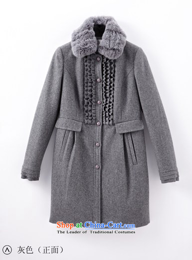 Elizabeth at Pattaya dream elegance fungus edge wool coat? (distribution) 460913302 rabbit hair black S picture, prices, brand platters! The elections are supplied in the national character of distribution, so action, buy now enjoy more preferential! As soon as possible.