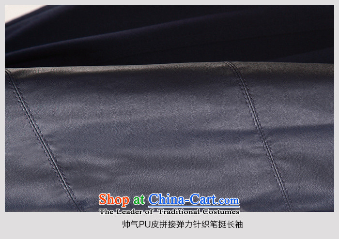 Onebuye winter PU stitching long-sleeved folded out for female jacket coat gross Blue M picture, prices, brand platters! The elections are supplied in the national character of distribution, so action, buy now enjoy more preferential! As soon as possible.