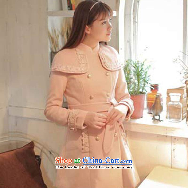 Ha-na _shinena_2013 new cloak-shawl, double-Tether Sau San? pink coat?M