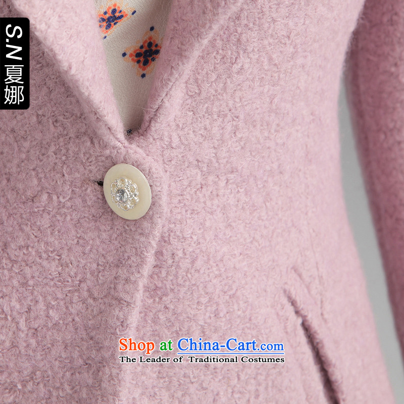 Ha-na (shinena)2013 autumn and winter new products-suit temperament lapel commuter? overcoat 0727 light purple S, Ha-na (shinena) , , , shopping on the Internet