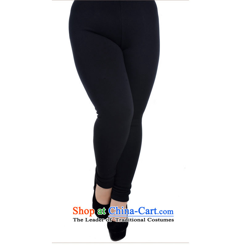 Hei Fat mm elasticated slave princess waist to thick cotton lint-free high-waist, forming the basis of the large number of ladies pants warm A5159 Bonfrere looked as casual black large code 4XL 220 catties, Hei Princess slaves following shopping on the Internet has been pressed.