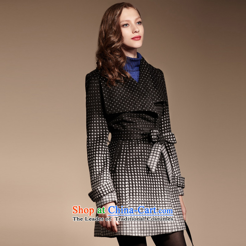 Mona Lisa and elegant career dream girl pack Advanced Custom Wave point plaid gradient positioning A swing? coats spend 460913424 black S dream and Lisa (moonbasa) , , , shopping on the Internet