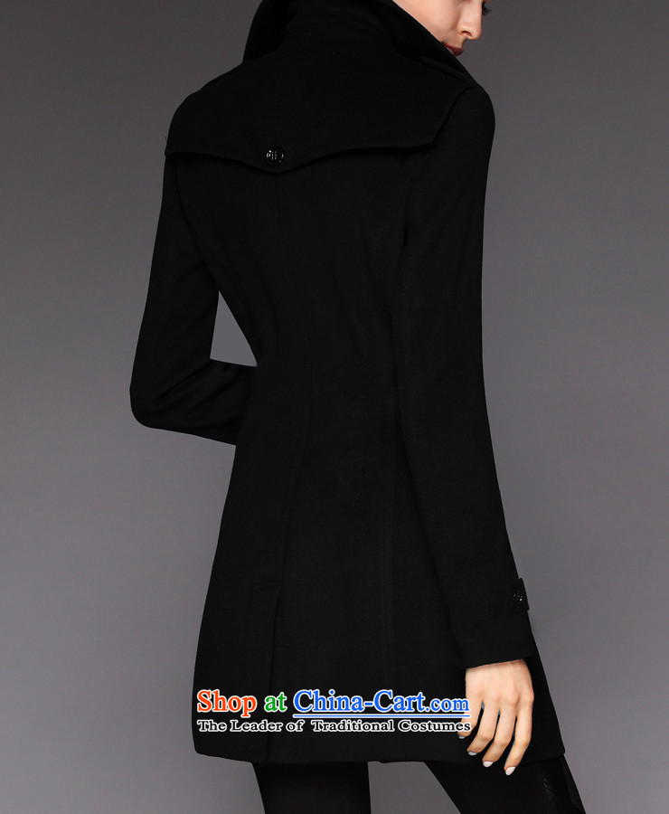 Zk Western women 2015 Fall/Winter Collections new black lapel gross? coats that long hair? jacket Sau San a wool coat black L picture, prices, brand platters! The elections are supplied in the national character of distribution, so action, buy now enjoy more preferential! As soon as possible.