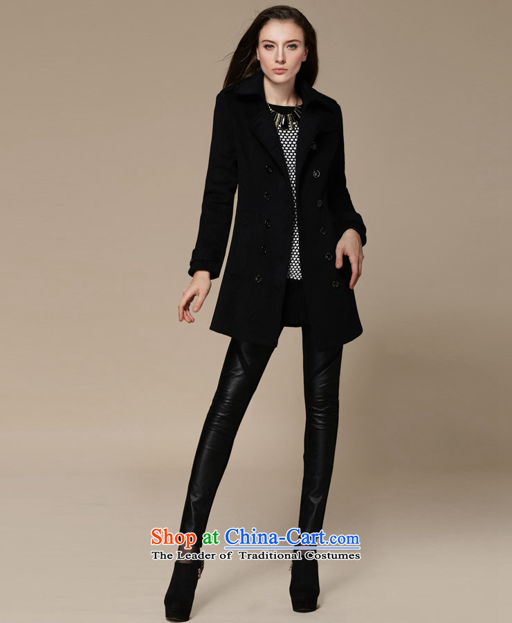 Zk Western women 2015 Fall/Winter Collections new black lapel gross? coats that long hair? jacket Sau San a wool coat black L picture, prices, brand platters! The elections are supplied in the national character of distribution, so action, buy now enjoy more preferential! As soon as possible.