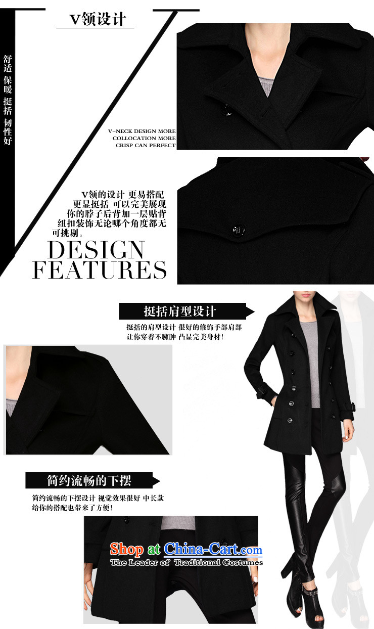 Zk Western women 2015 Fall/Winter Collections new black lapel gross? coats that long hair? jacket Sau San a wool coat black L picture, prices, brand platters! The elections are supplied in the national character of distribution, so action, buy now enjoy more preferential! As soon as possible.