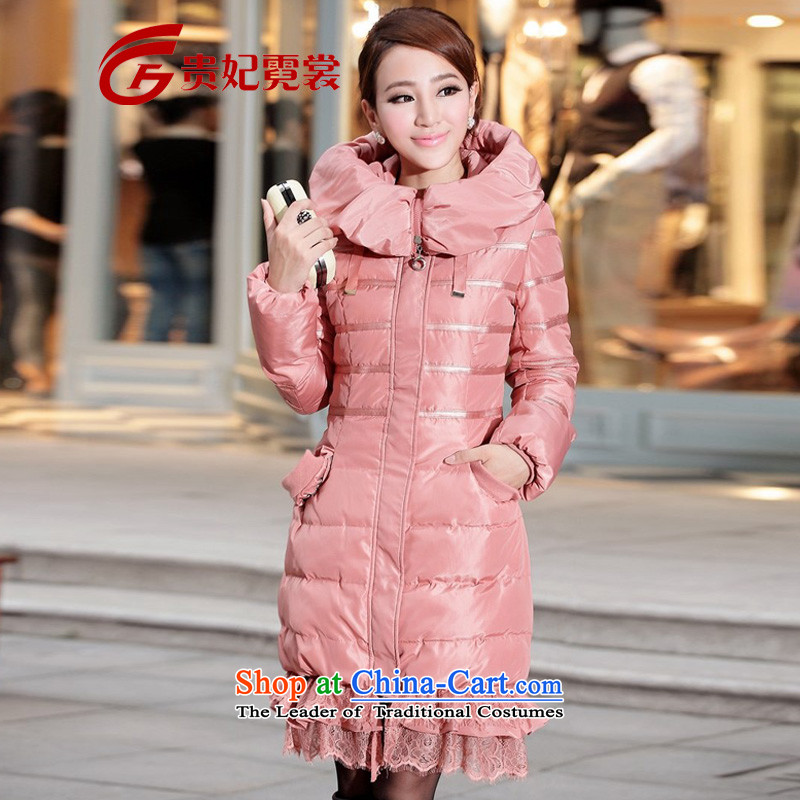 Gwi Tysan mm thick winter clothing new Korean fashion to increase the number of coats lace at extra-thick Women's jacket pink 6XL suitable for 195-210, Queen sleeper sofa Tysan shopping on the Internet has been pressed.