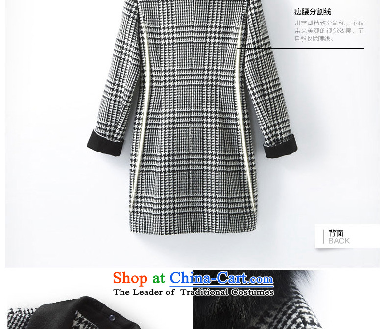Mona Lisa and classic black and white dream retro atmospheric chidori grid long coats with fox gross Nuclear Sub) 460913404 gross Haig XL Photo, prices, brand platters! The elections are supplied in the national character of distribution, so action, buy now enjoy more preferential! As soon as possible.