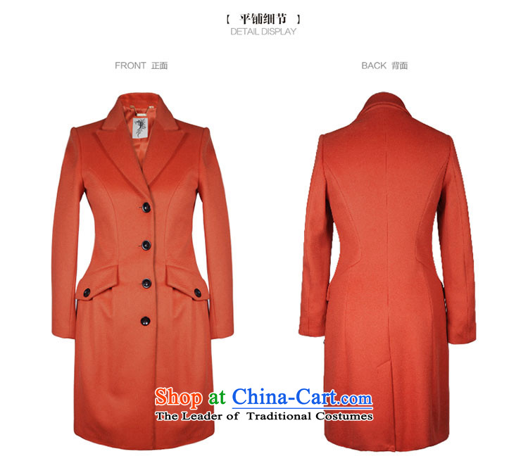 Jefen Giffen autumn and winter Italy satin cashmere overcoat DS120025 Sau San long Orange (2C M picture, prices, brand platters! The elections are supplied in the national character of distribution, so action, buy now enjoy more preferential! As soon as possible.