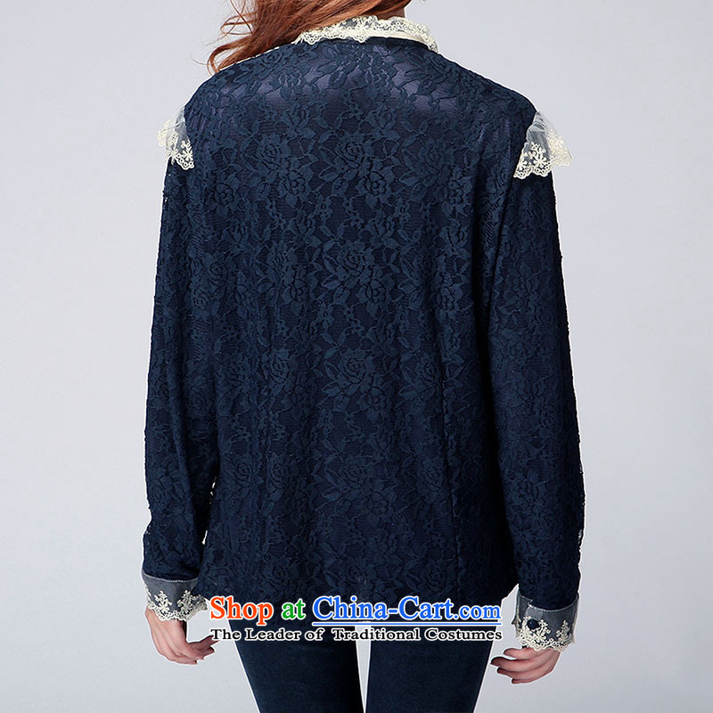 Overgrown Tomb economy honey population to increase women's code load Korean autumn thick sister lace long-sleeved shirt color picture was $61.39 , L, Overgrown Tomb Economy (MENTIMISI honey) , , , shopping on the Internet