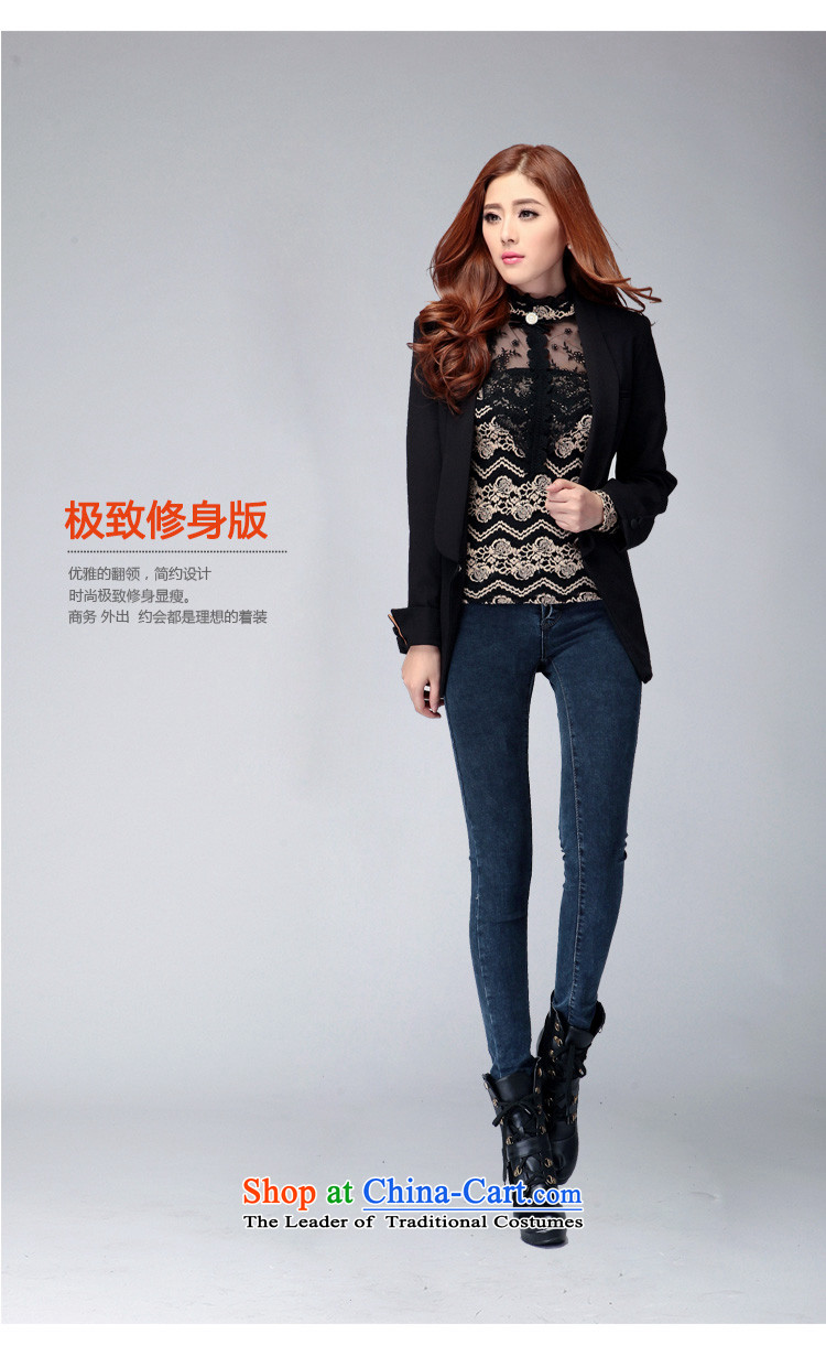 Overgrown Tomb economy honey population to increase women's code during the spring and autumn new Korean Lapel Sau San small jacket 5,015 large black L picture, prices, brand platters! The elections are supplied in the national character of distribution, so action, buy now enjoy more preferential! As soon as possible.