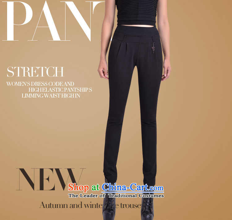 Gwi Tysan C.O.D. XL female thick mm spring new trouthes high elastic waist video thin Harun trousers Sau San Castor 3243 black spring and autumn, low price, pictures, 3XL brand platters! The elections are supplied in the national character of distribution, so action, buy now enjoy more preferential! As soon as possible.