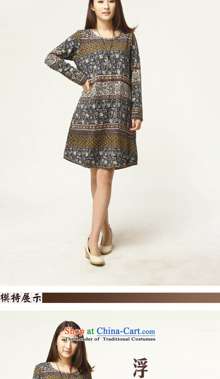 El-ju 2015 Autumn Yee Nga loaded thick long-sleeved thick MM stamp larger female Korean to intensify the skirt RA18365 picture color pictures, prices, XL brand platters! The elections are supplied in the national character of distribution, so action, buy now enjoy more preferential! As soon as possible.