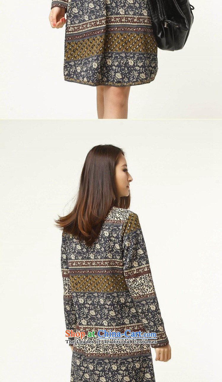 El-ju 2015 Autumn Yee Nga loaded thick long-sleeved thick MM stamp larger female Korean to intensify the skirt RA18365 picture color pictures, prices, XL brand platters! The elections are supplied in the national character of distribution, so action, buy now enjoy more preferential! As soon as possible.