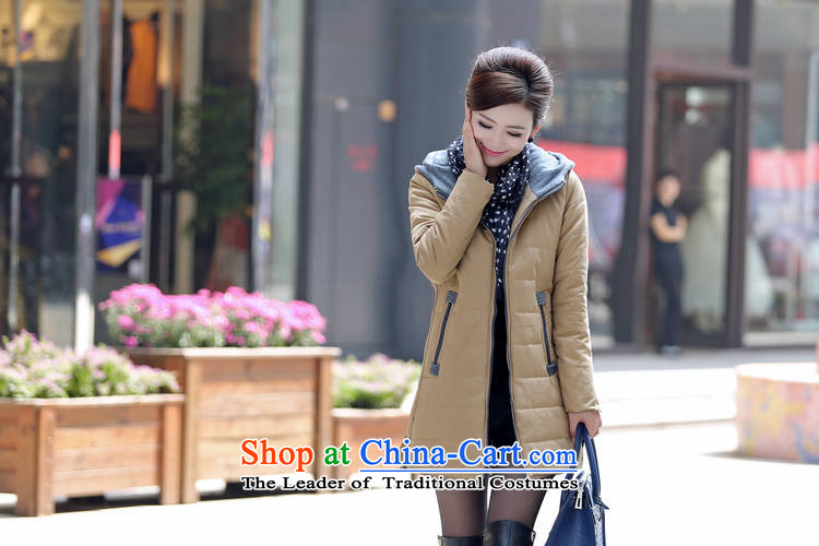 El-ju Yee Nga Chau load new Korean large Sau San women in long thick mm jacket coat to increase cotton coat 8286 ORANGE XXXXL picture, prices, brand platters! The elections are supplied in the national character of distribution, so action, buy now enjoy more preferential! As soon as possible.