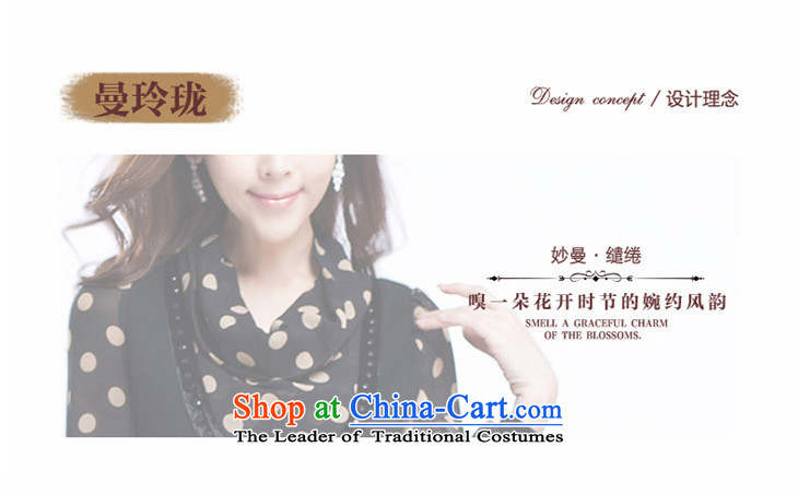Morning to new spring and autumn 2015 to increase the number of women with long-sleeved commuter Korean Wave snow woven dresses video thin semi permeable wave point long-sleeved pressure hem dresses black 7XL recommendations 220-240 catty picture, prices, brand platters! The elections are supplied in the national character of distribution, so action, buy now enjoy more preferential! As soon as possible.