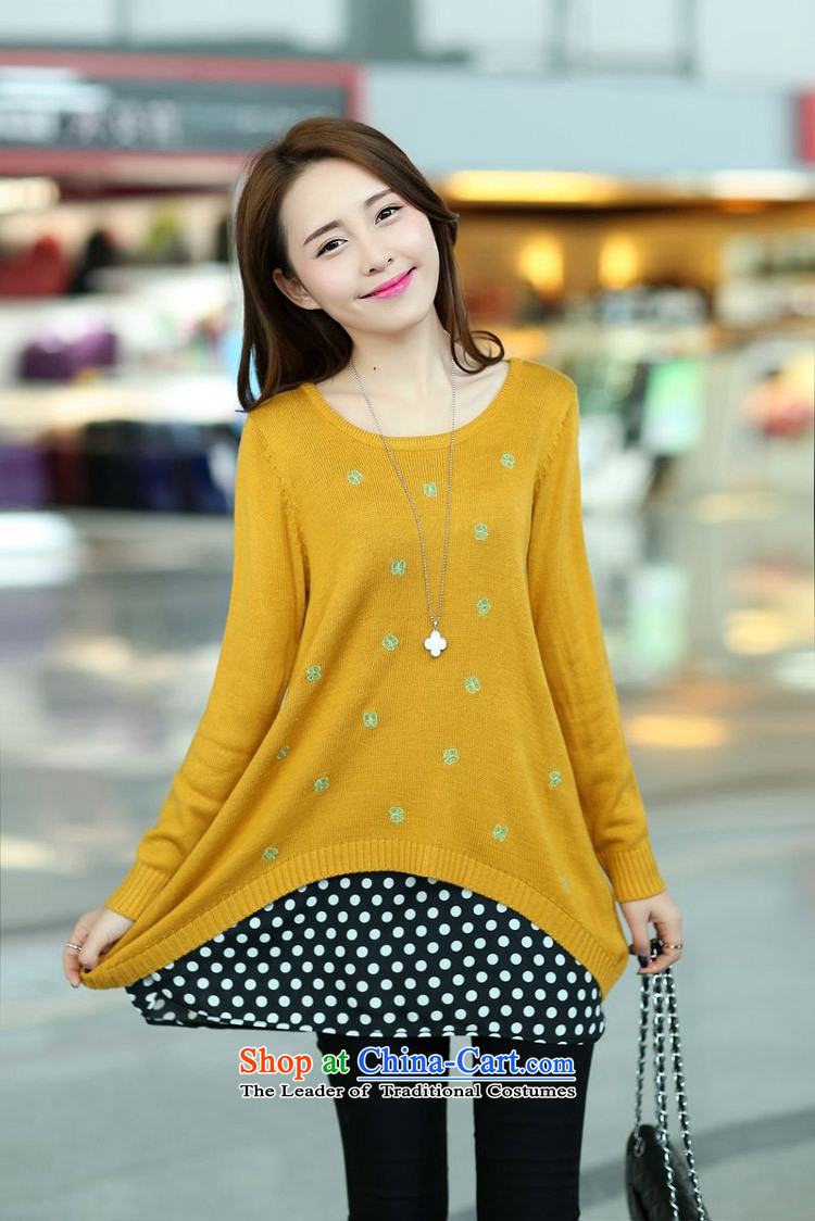 Arthur magic yi 2015 Autumn boxed version of large Korean women's code point round-neck collar loose waves video thin two kits for larger knitwear female sweater Cowboy Code pictures are blue, prices, brand platters! The elections are supplied in the national character of distribution, so action, buy now enjoy more preferential! As soon as possible.