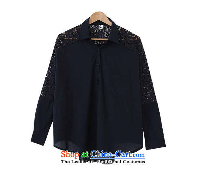 Arthur magic yi 2015 Spring/Summer Korean female lace stitching bat sleeves large relaxd casual shirt, black 5839 M picture, prices, brand platters! The elections are supplied in the national character of distribution, so action, buy now enjoy more preferential! As soon as possible.