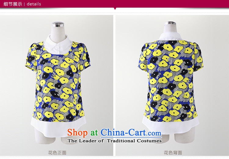 The former Yugoslavia Migdal Code women 2015 Summer new stylish Korean mm thick floral leave two short-sleeved T-shirt 4883rd  XXXXL suit picture, prices, brand platters! The elections are supplied in the national character of distribution, so action, buy now enjoy more preferential! As soon as possible.