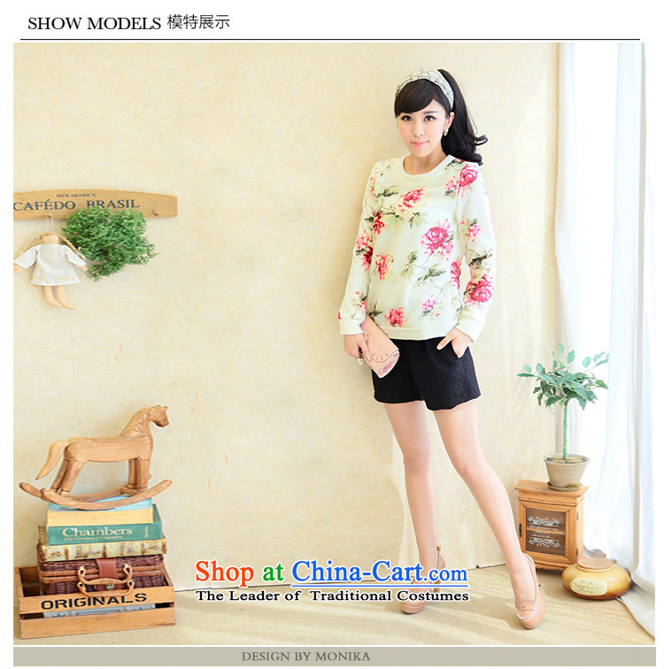 Thick mm spring 2014 large female thick sister video thin new Korean suit stitching round-neck collar white long-sleeved shirt XXXXL picture, prices, brand platters! The elections are supplied in the national character of distribution, so action, buy now enjoy more preferential! As soon as possible.