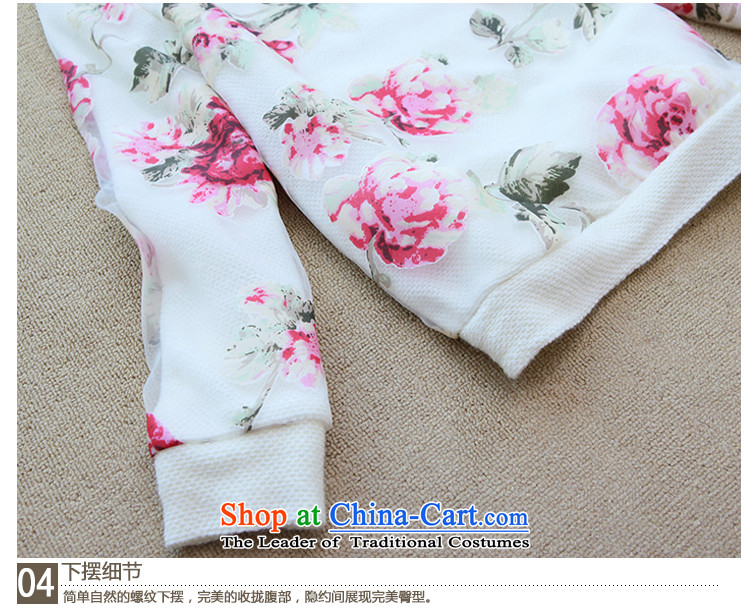 Thick mm spring 2014 large female thick sister video thin new Korean suit stitching round-neck collar white long-sleeved shirt XXXXL picture, prices, brand platters! The elections are supplied in the national character of distribution, so action, buy now enjoy more preferential! As soon as possible.