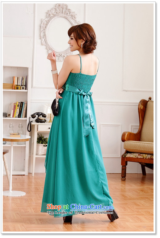 Xl Women's dresses 2015 Summer new aristocratic elegant illuminated version bow tie chiffon long skirt small dress slips sister wedding dress champagne 135-155 2XL catty picture, prices, brand platters! The elections are supplied in the national character of distribution, so action, buy now enjoy more preferential! As soon as possible.