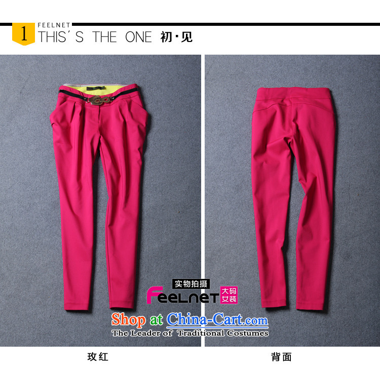 Clearance feelnet larger female Korean version 2015 Summer new graphics thin Harun trousers casual pants larger trousers 1404 better red 3XL code picture, prices, brand platters! The elections are supplied in the national character of distribution, so action, buy now enjoy more preferential! As soon as possible.