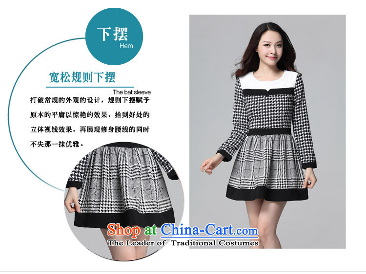 Xl Women's dresses autumn 2015 replacing Korean citizenry chidori grid stamp stitching OL Sau San short skirts Foutune of video thin female skirt thick 3XL about 155-165 mm yellow catty picture, prices, brand platters! The elections are supplied in the national character of distribution, so action, buy now enjoy more preferential! As soon as possible.