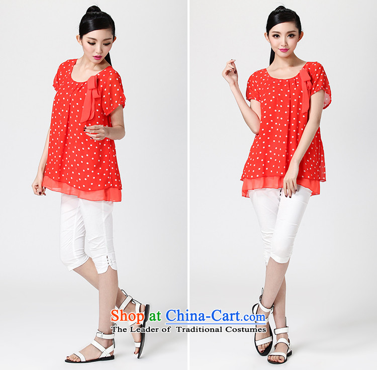 The representative of the water for larger women 2014 Summer new thick MM video thin chiffon sweet short-sleeved T-shirt S14XC1240 RED L picture, prices, brand platters! The elections are supplied in the national character of distribution, so action, buy now enjoy more preferential! As soon as possible.