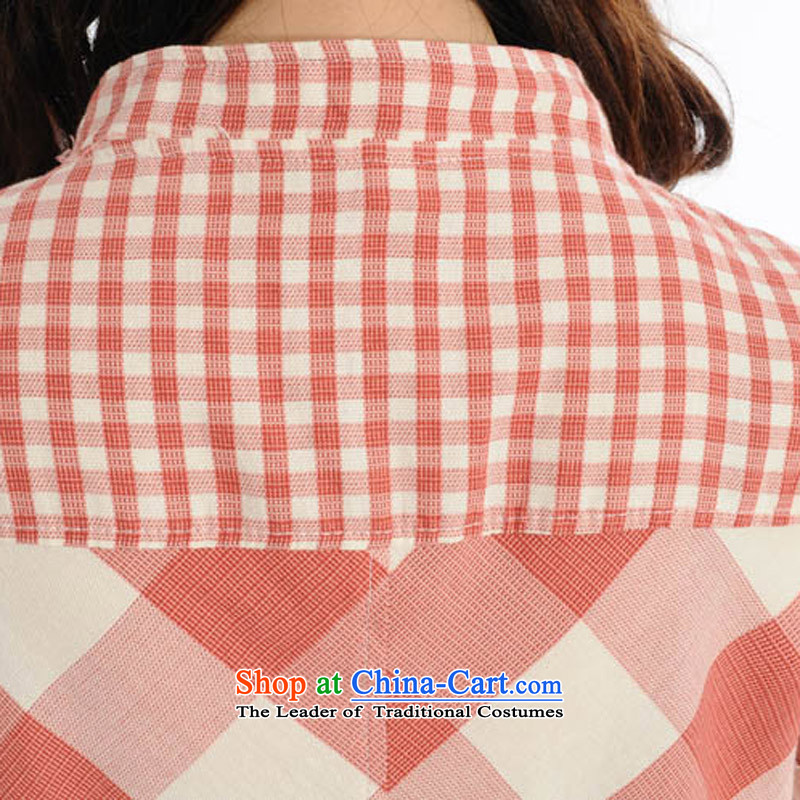 The sea route to spend the new collar checked short-sleeved shirt Yi 4705-4 large blue checked XL, sea route to spend shopping on the Internet has been pressed.