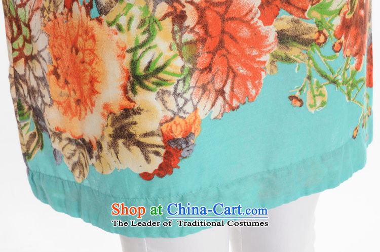 The sea route to spend the new Small collar short-sleeved stamp fertilizer greatly code shirt 4705-3 water green 4XL Photo, prices, brand platters! The elections are supplied in the national character of distribution, so action, buy now enjoy more preferential! As soon as possible.