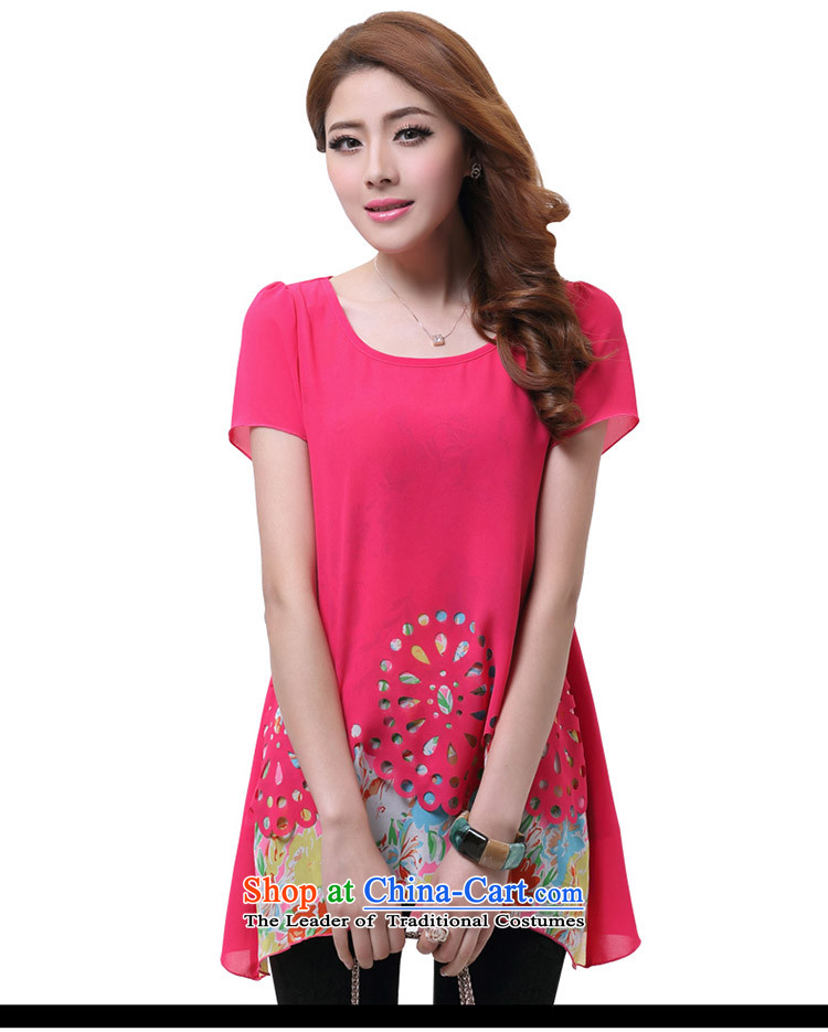 The lymalon lehmann thick, Hin thin 2015 Summer new Korean version of large numbers of female liberal false two short-sleeved T-shirt chiffon 1609 XL pictures, price suit, brand platters! The elections are supplied in the national character of distribution, so action, buy now enjoy more preferential! As soon as possible.
