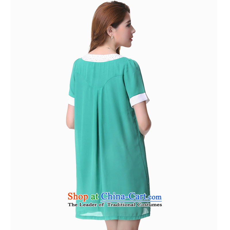 The lymalon lehmann thick, Hin thin 2015 Summer new Korean modern liberal xl female round-neck collar short-sleeved dresses in red 4XL,2611 Lehmann Ronnie (LYMALON) , , , shopping on the Internet