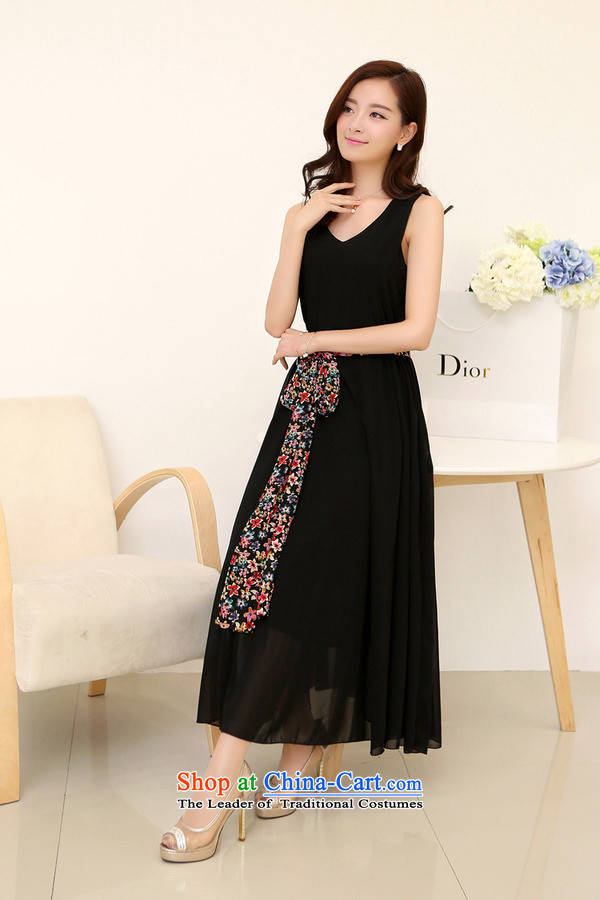 El-ju Yee Nga summer larger female Bohemia long chiffon dresses YJ185 black XXL picture, prices, brand platters! The elections are supplied in the national character of distribution, so action, buy now enjoy more preferential! As soon as possible.