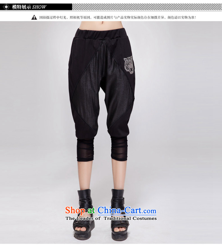 The Eternal-soo to xl female Capri thick sister 2015 Summer new Korean version in the stylish black waist video thin Harun trousers casual pants in black trousers 3XL picture, prices, brand platters! The elections are supplied in the national character of distribution, so action, buy now enjoy more preferential! As soon as possible.
