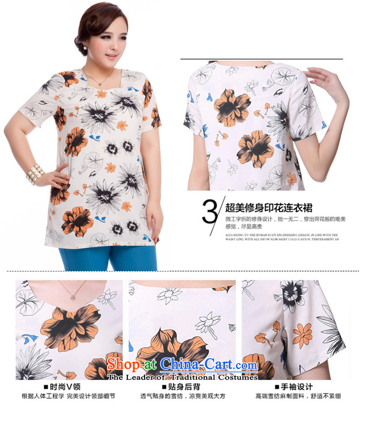 Replace, Hin thick zhuangting ting thin 2015 Summer new product version of large Korean women's code short-sleeved T-shirt chiffon stamp shirt 1612 2XL pictures, price suit, brand platters! The elections are supplied in the national character of distribution, so action, buy now enjoy more preferential! As soon as possible.
