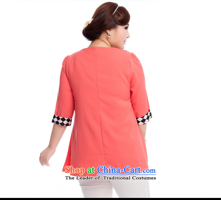 Replace, Hin thick zhuangting ting thin spring and summer 2015 new product version of large Korean women in code cuff stylish shirt shirt Q3023 chiffon pink 3XL picture, prices, brand platters! The elections are supplied in the national character of distribution, so action, buy now enjoy more preferential! As soon as possible.