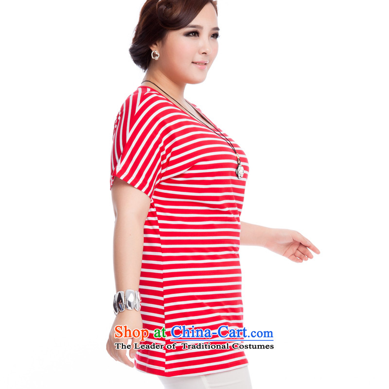 Replace, Hin thick zhuangting ting thin 2015 Summer new product version of large Korean female bat sleeves for the medium to long term, Striped Tee 6159 picture color XL, replacing Ting (zhuangting) , , , shopping on the Internet