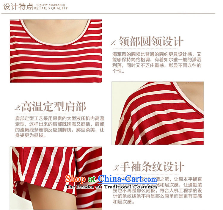 Replace, Hin thick zhuangting ting thin 2015 Summer new product version of large Korean female bat sleeves for the medium to long term, Striped Tee 6159 color picture pictures, prices, XL brand platters! The elections are supplied in the national character of distribution, so action, buy now enjoy more preferential! As soon as possible.