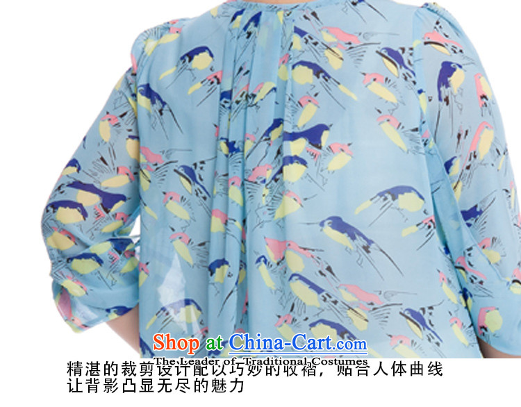 Replace, Hin thick zhuangting ting thin autumn 2015 new product version of large Korean women's code of 7 birdies element cuff chiffon shirt color picture 4XL Photo 7012, prices, brand platters! The elections are supplied in the national character of distribution, so action, buy now enjoy more preferential! As soon as possible.