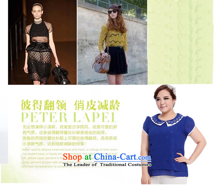 Replace, Hin thick zhuangting ting thin 2015 Summer new product version of large Korean women's code wild lace collar short-sleeve shirt Q6019 chiffon orange 2XL Photo, prices, brand platters! The elections are supplied in the national character of distribution, so action, buy now enjoy more preferential! As soon as possible.