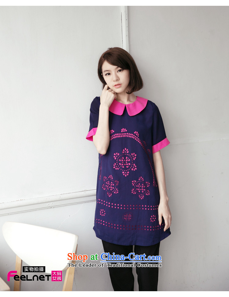 Clearance feelnet2015 xl thick mm summer new large graphics thin engraving large short-sleeved dresses 2108 large dark blue 5XL picture, prices, brand platters! The elections are supplied in the national character of distribution, so action, buy now enjoy more preferential! As soon as possible.