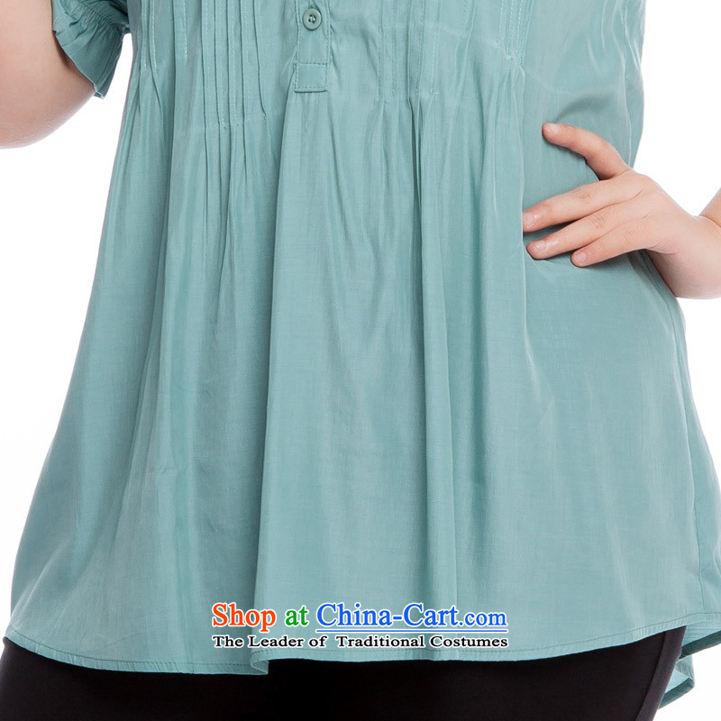 Replace, Hin thick zhuangting ting thin 2015 Summer new product version of large Korean code is smart casual dress short-sleeved T-shirt with round collar shirt 319 light green , L, replacing Ting (zhuangting) , , , shopping on the Internet