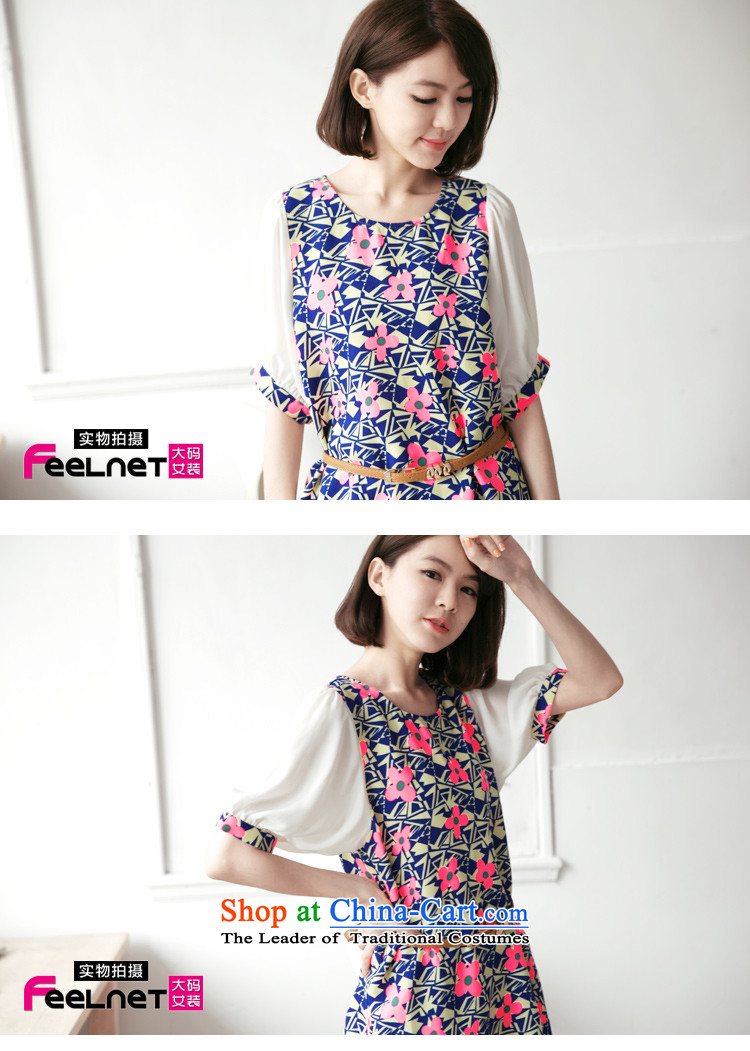Clearance feelnet thick mm2015 xl Women's Summer new large graphics thin saika round-neck collar short-sleeved larger dresses, 2132 large floral 6XL picture, prices, brand platters! The elections are supplied in the national character of distribution, so action, buy now enjoy more preferential! As soon as possible.